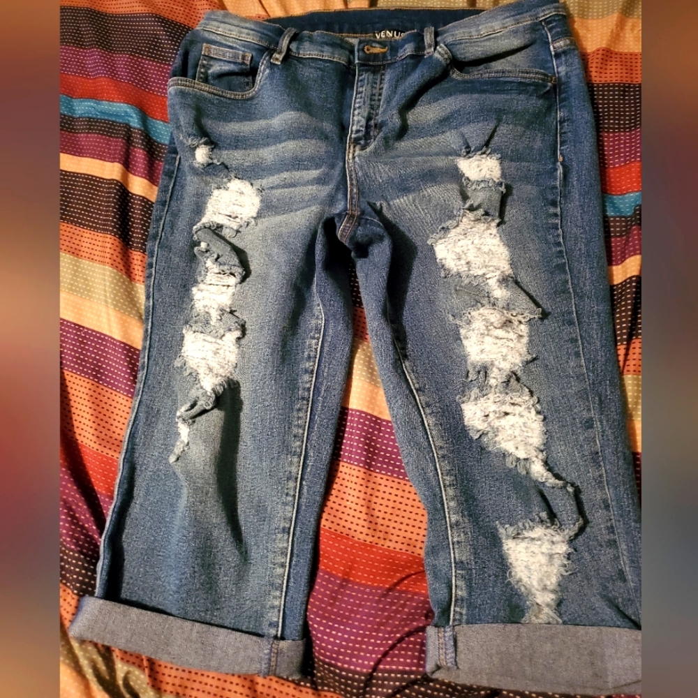 Jean capri shors